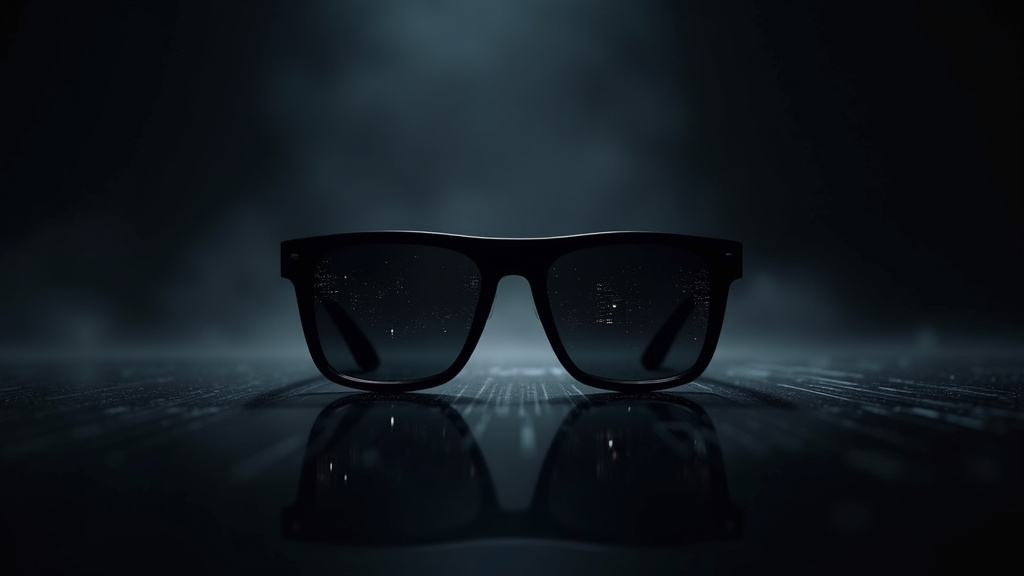 Photo de plusieurs modèles de lunettes de soleil Blinde, affichant des designs anguleux et futuristes.