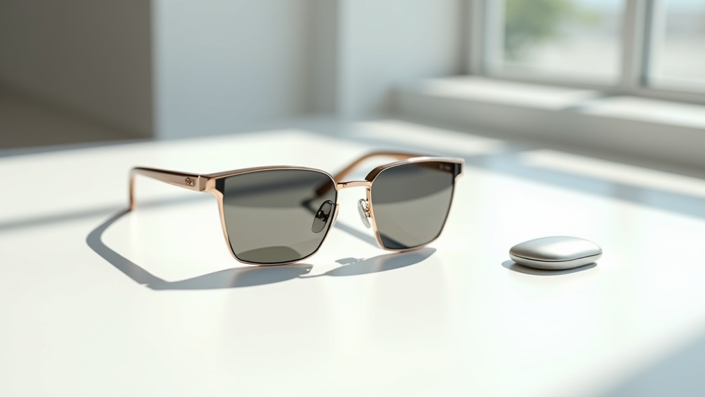 Sportif utilisant des lunettes connectées lors d'une activité outdoor