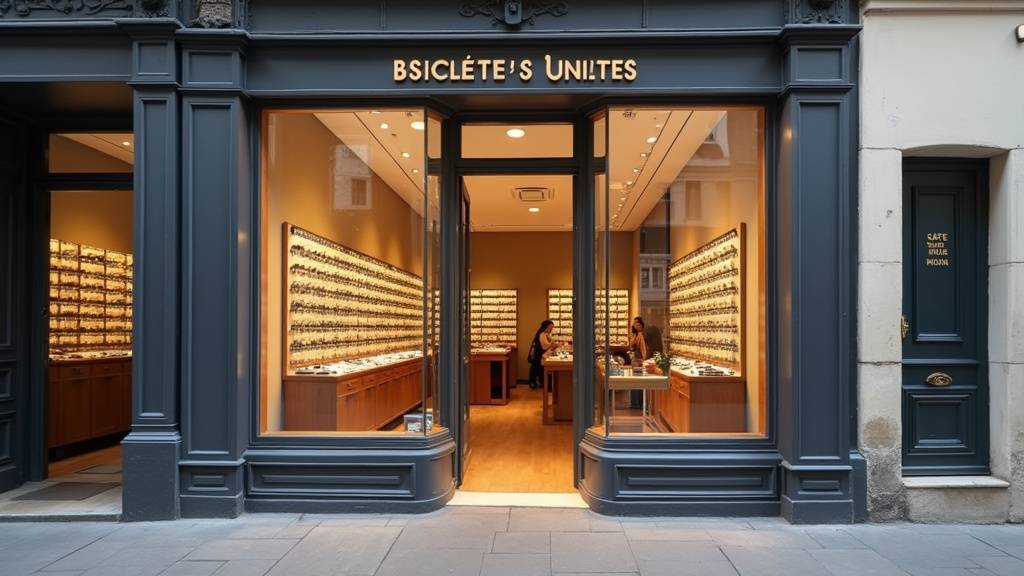 Façade moderne de Lunettes Pour Tous Paris Châtelet avec enseigne lumineuse, symbole d'une optique accessible au cœur de Paris