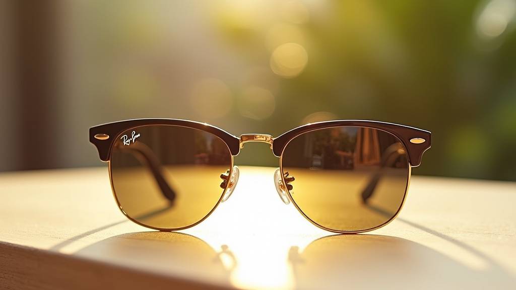 Collection 2026 de lunettes Ray-Ban présentées sur fond noir élégant