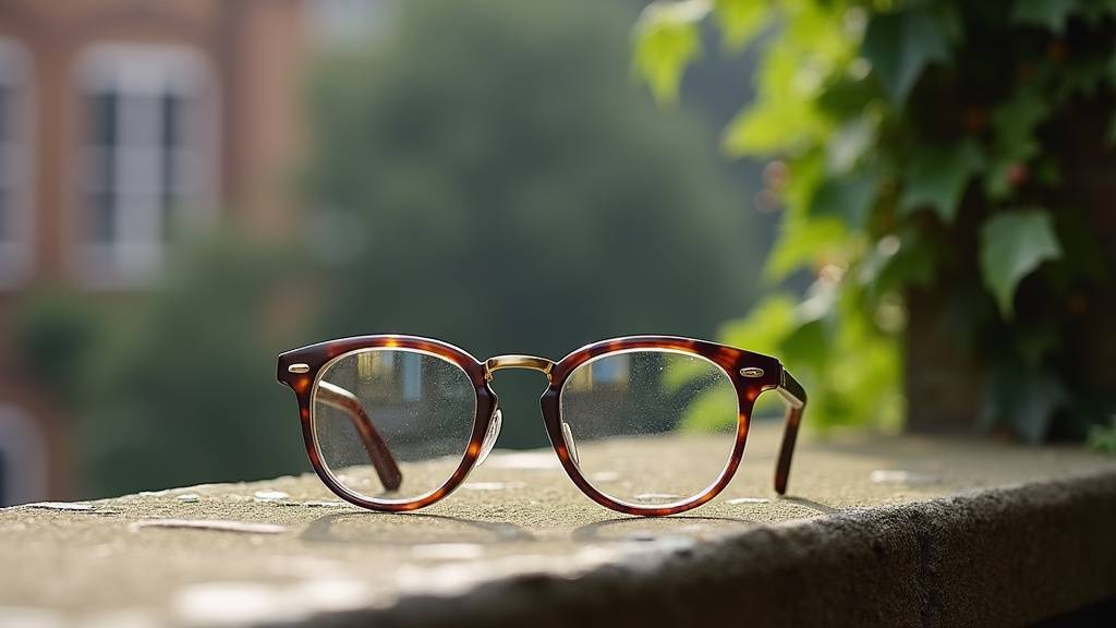 Détail d'une monture William Morris montrant les lignes inspirées du design urbain londonien